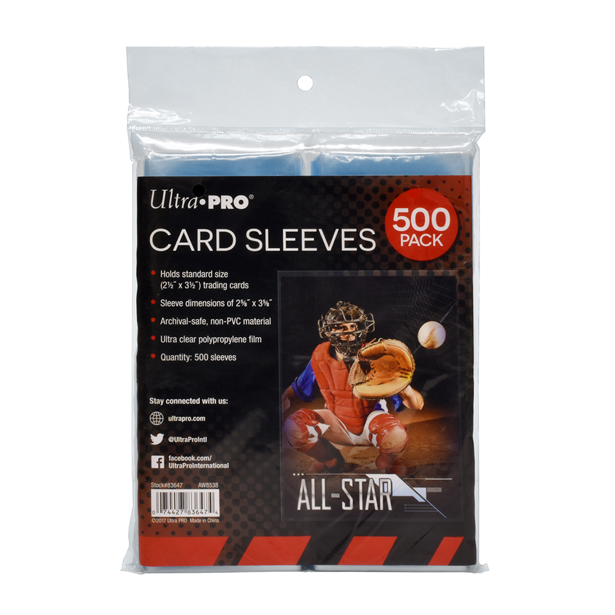 Ultra-Pro: Standard Card Sleeves: Ultra Clear (500 sztuk)