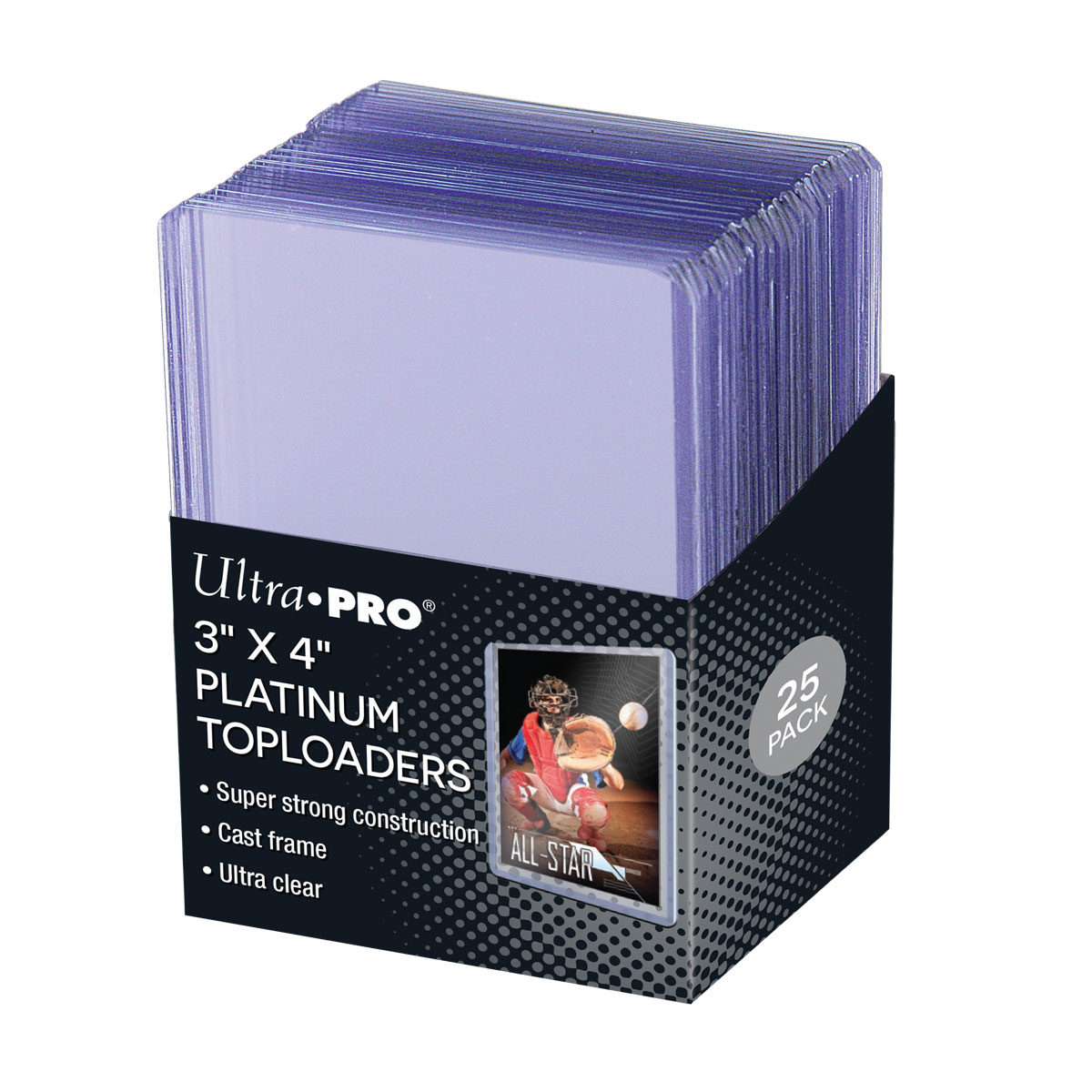 Ultra-Pro: 3" x 4" Clear Platinum Toploader (25 sztuk)